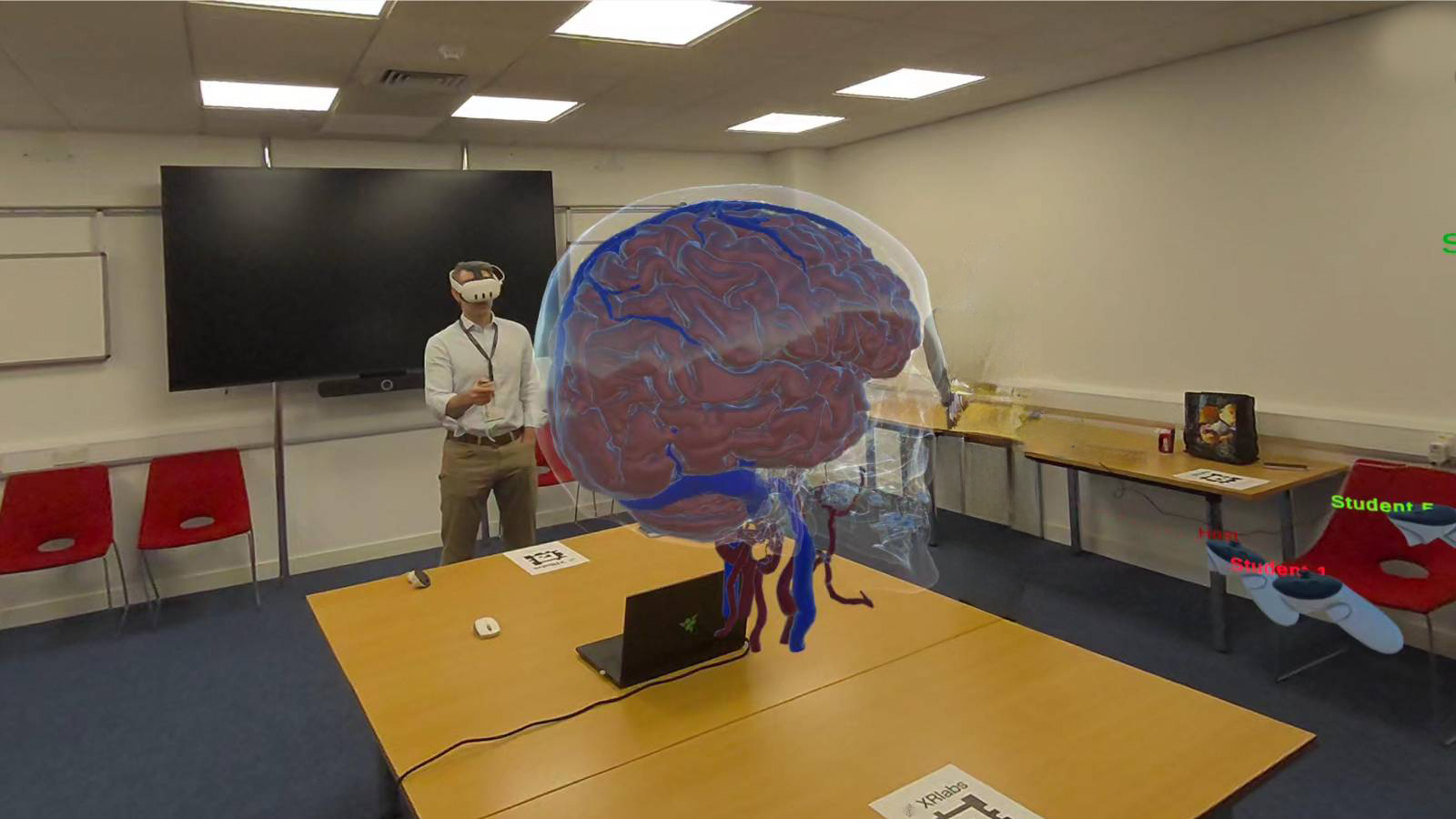 Live XR Neuroanatomy Teaching session at Pears Cumbria School of Medicine